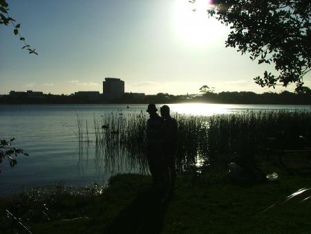 Fishing Silhouette Lake