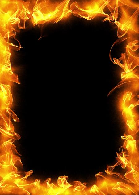 Flaming Paper Frame