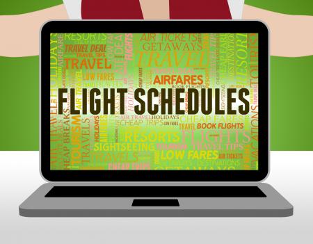 Flight Schedules Means Flights Info And Airline