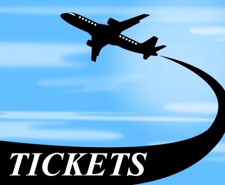 Flights Tickets Indicates Aircraft Transportation And Aeroplane