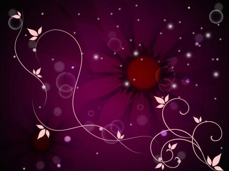 Flower Background Means Bud Blossom And Grow