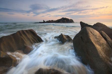 Flowing River and Sea Stream