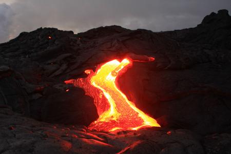 Flowing Volcano