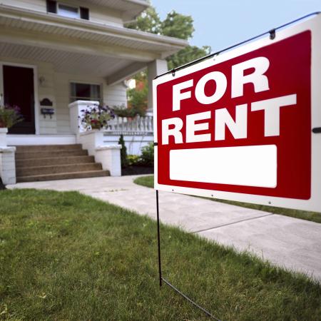 For Rent House Tablet Means Property Tenancy Or Lease