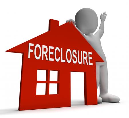 Foreclosure House Shows Repossession And Sale By Lender