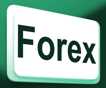 Forex Button Shows Foreign Exchange Or Currency