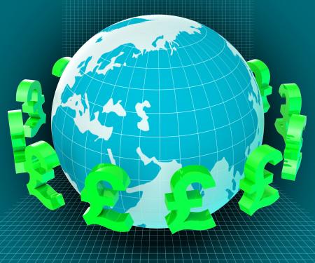 Forex Globe Represents Exchange Rate And Currency