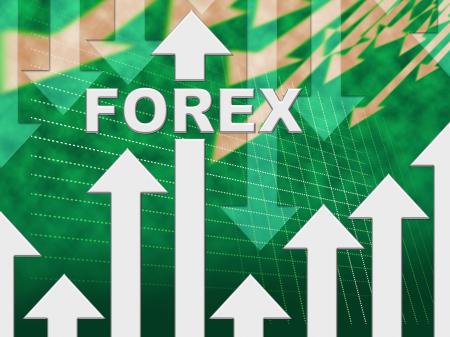 Forex Graph Means Foreign Currency And Exchange