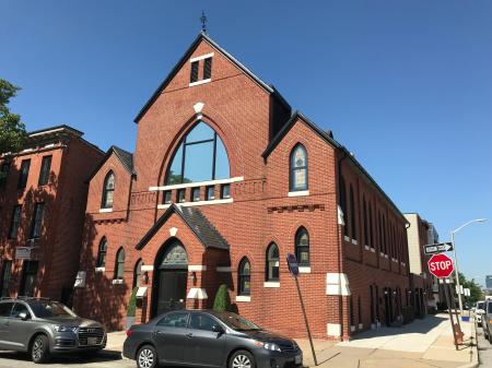 Former Canton Methodist Episcopal Church (1883–1884; Charles L. Carson, architect), 1000 S. Ellwood Avenue, Baltimore, MD 21224