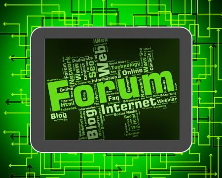 Forum Word Means Social Media And Chat