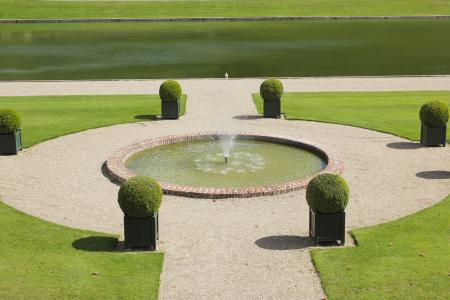 Fountain at Chateau Villandry