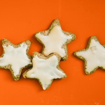 Four Star Shaped Cookies