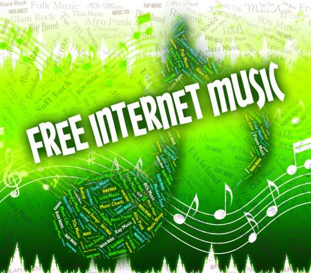 Free Internet Music Means Sound Tracks And Complimentary