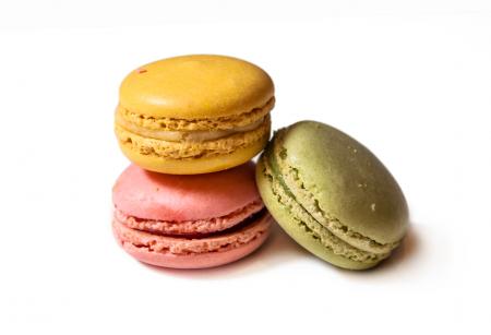 French macaroons dessert cookies