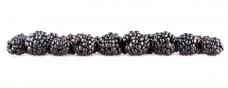 Fresh blackberry isolated on white