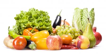 Fresh vegetables and fruits