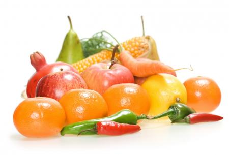 Fresh vegetables and fruits