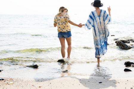 Friends on the Beach