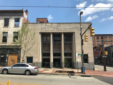 Front, Liberty Federal Savings and Loan Association (1954), 401 N. Howard Street, Baltimore, MD 21201