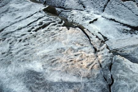 Frozen cliff