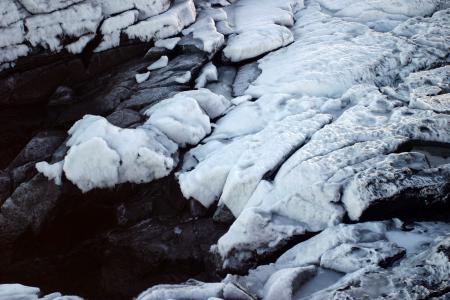 Frozen cliffs