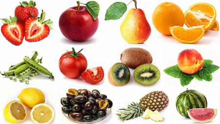 Fruits and vegetables