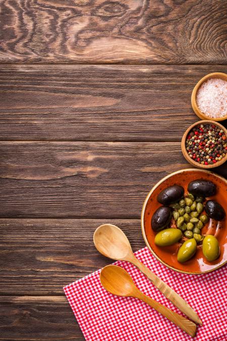 Fruits Eating Food on Wood