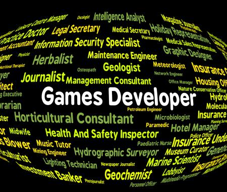 Games Developer Means Play Time And Career