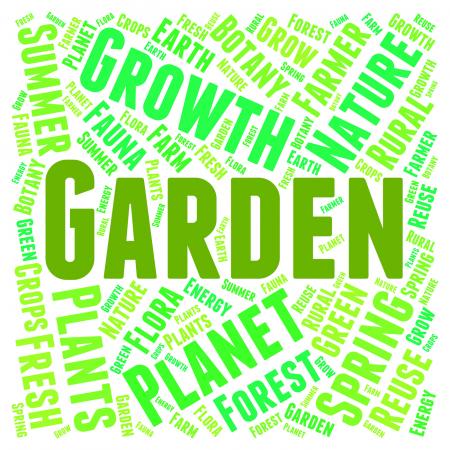 Garden Word Means Gardens Lawns And Gardening