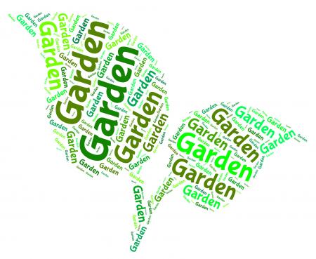 Garden Word Represents Words Outside And Lawns