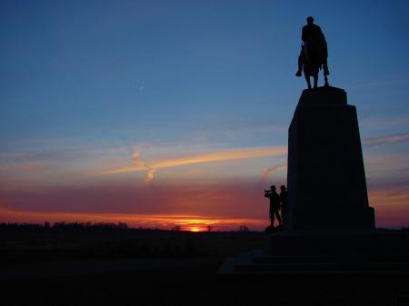 Gettysburg Silhouette Sunset