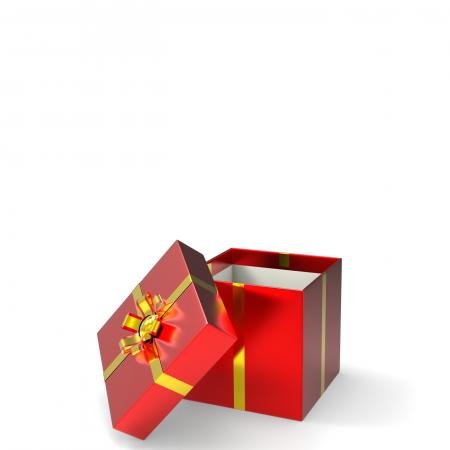 Giftbox Copyspace Represents Wrapped Greeting And Gifts