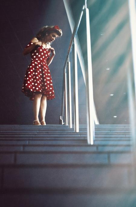 Girl in Red Dress