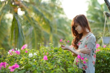 Girl in the Garden