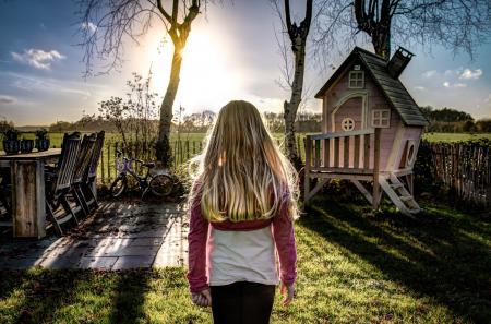 Girl in the Lawn