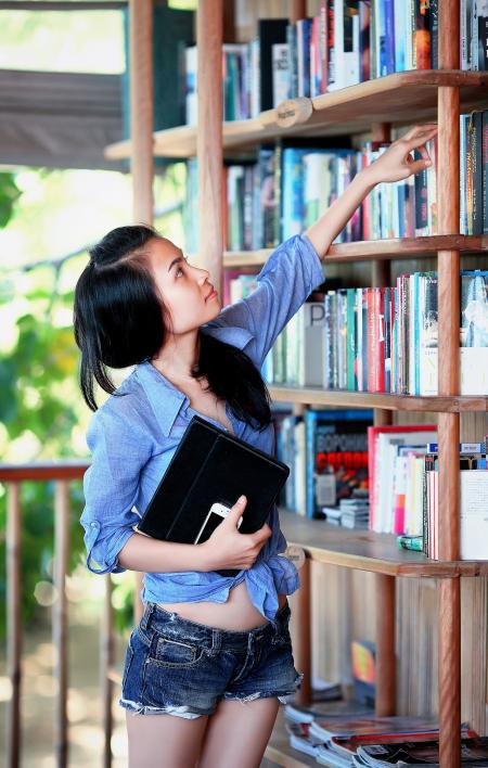 Girl in the Library