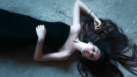 Girl Lying on the Floor