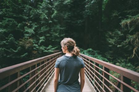 Girl on Bridge