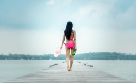 Girl on the Dock