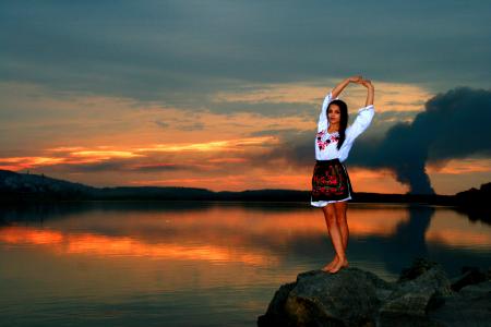 Girl on the Shore