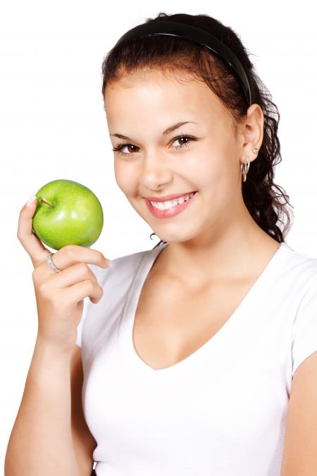 Girl with an Apple