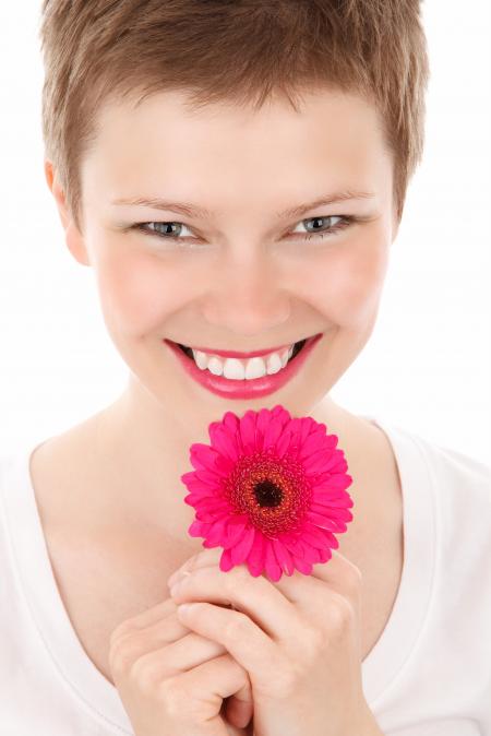 Girl with Flower