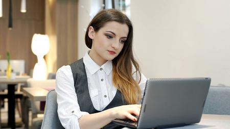 Girl with Laptop