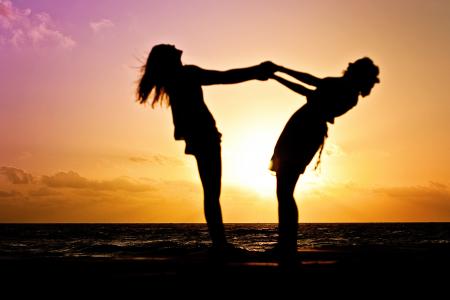 Girls on the Beach