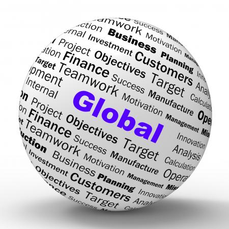 Global Sphere Definition Means International Communications Or Worldwi