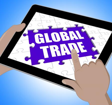 Global Trade Tablet Shows Web International Business