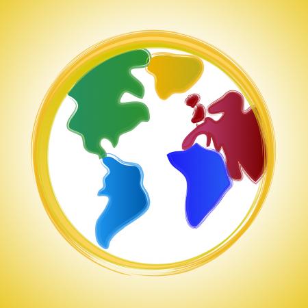 Globe Background Indicates Earth Backdrop And Worldly