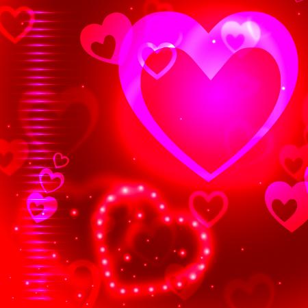 Glow Background Indicates Valentine Day And Backgrounds