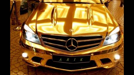 Golden car