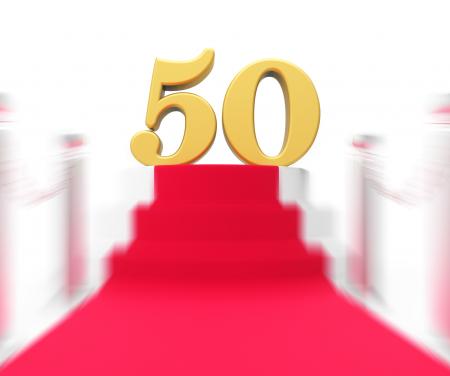 Golden Fifty On Red Carpet Displays Fiftieth Cinema Anniversary Or Rem